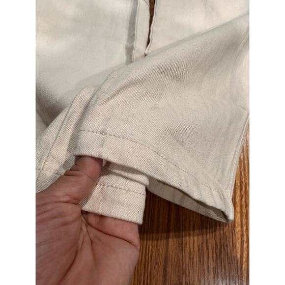 FAHERTY overland twill coverall jumpsuit in natural size XL - Picture 9 of 14